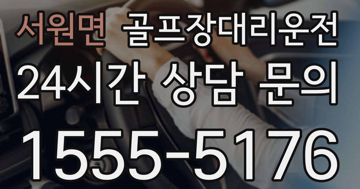 골프장대리운전 서비스