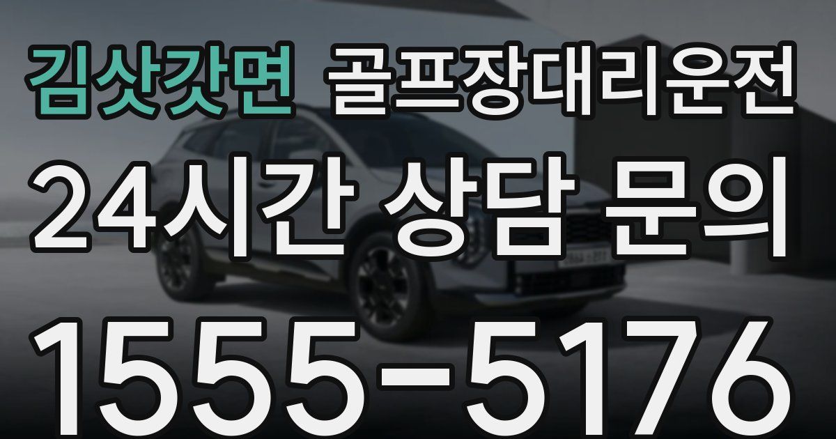 골프장대리운전 서비스