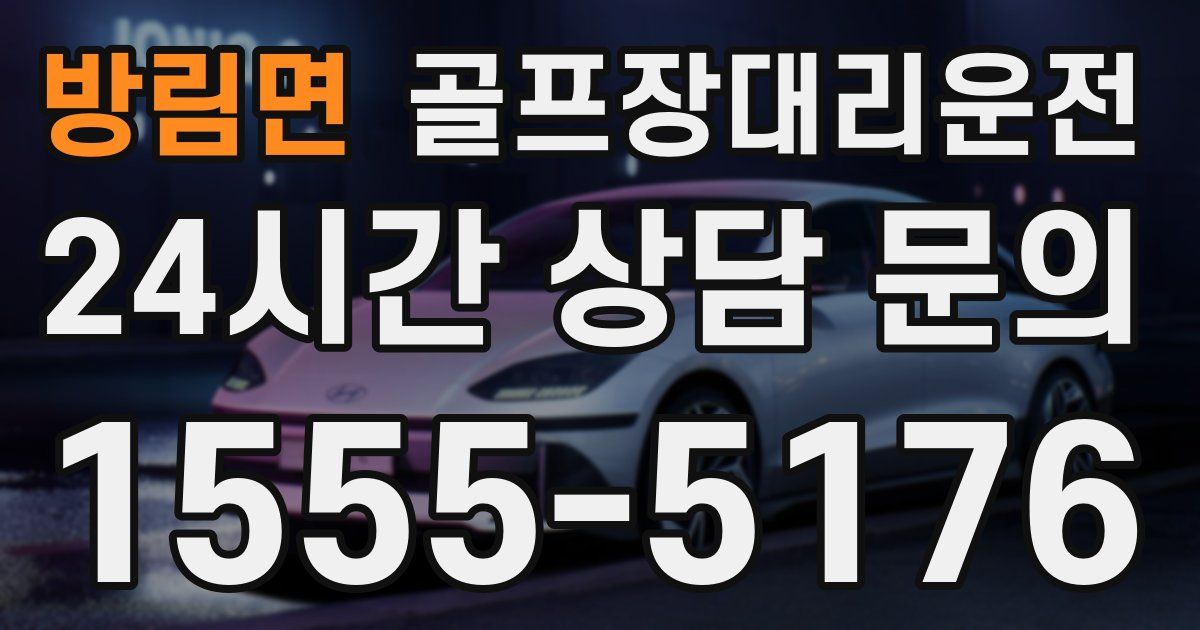 골프장대리운전 서비스