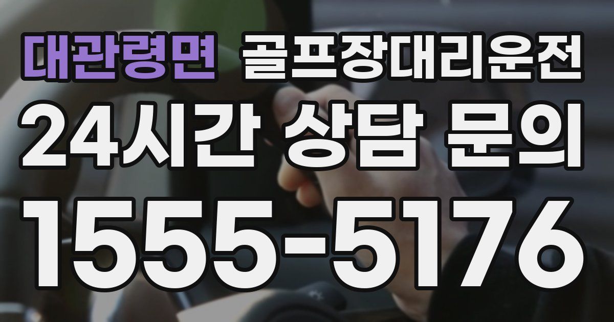 골프장대리운전 서비스