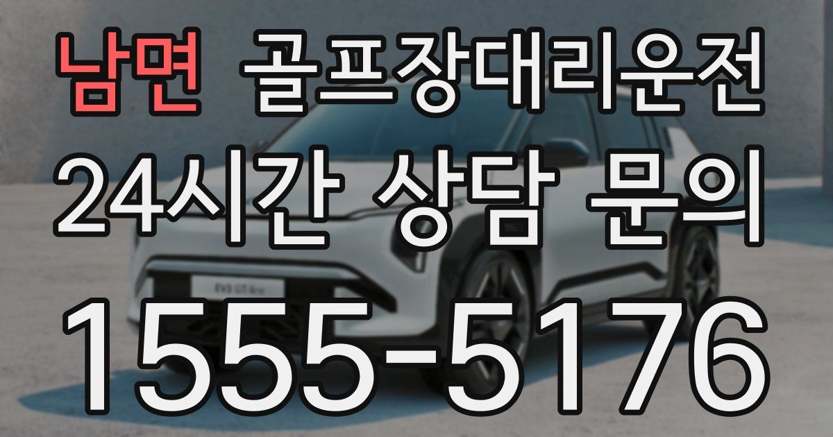 골프장대리운전 서비스