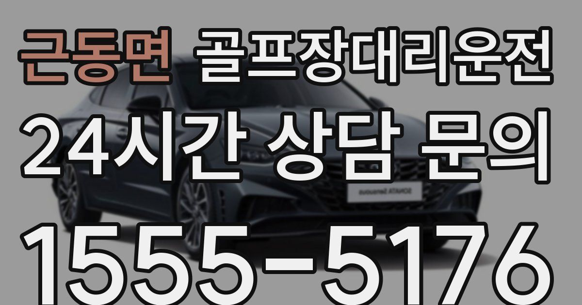 골프장대리운전 서비스