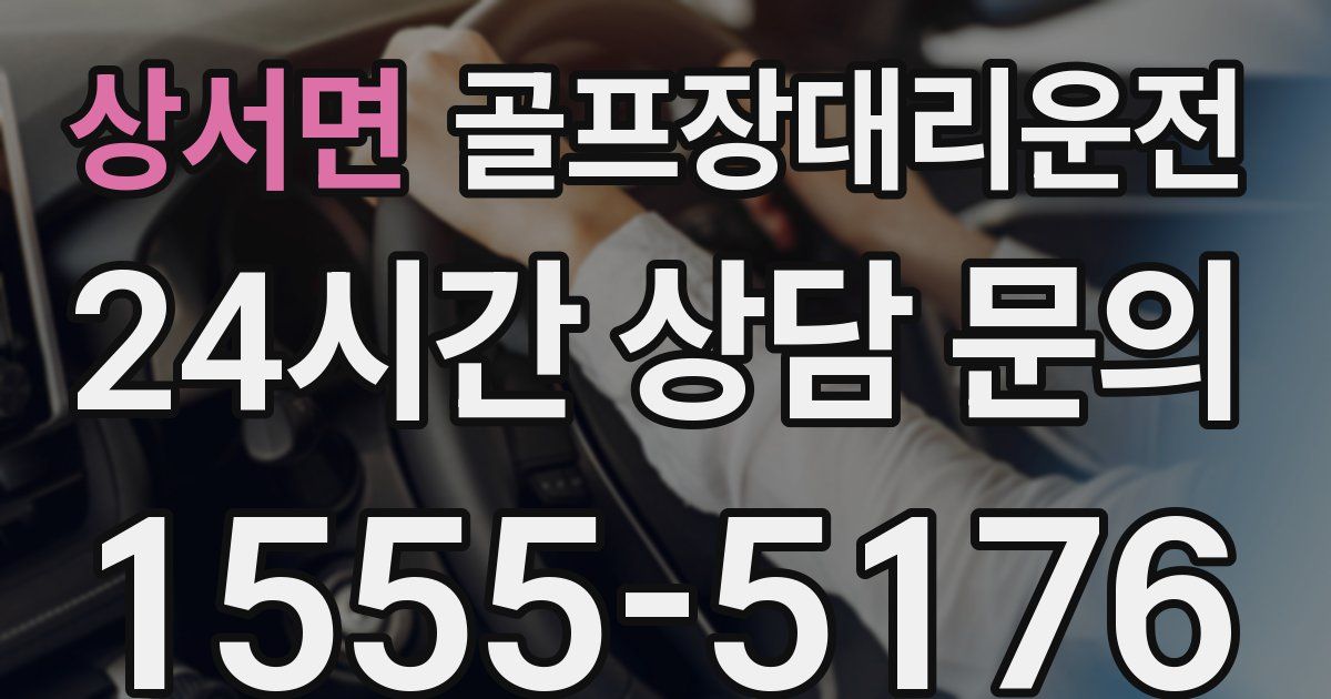 골프장대리운전 서비스