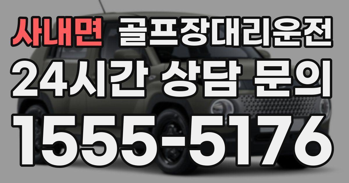 골프장대리운전 서비스