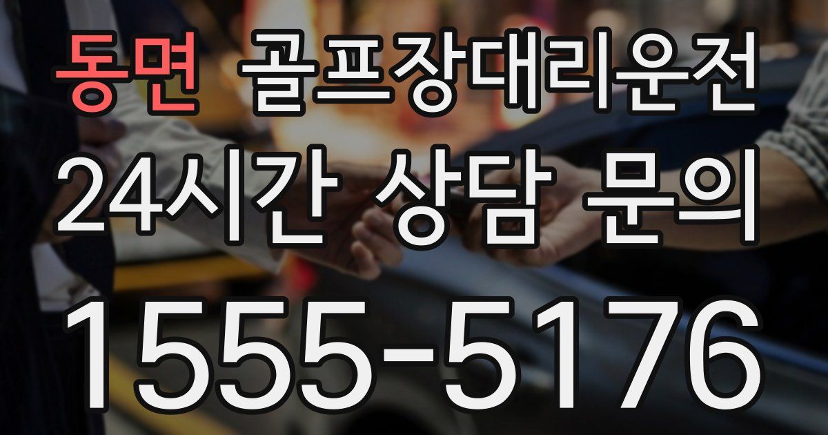 골프장대리운전 서비스