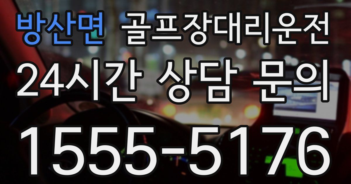 골프장대리운전 서비스