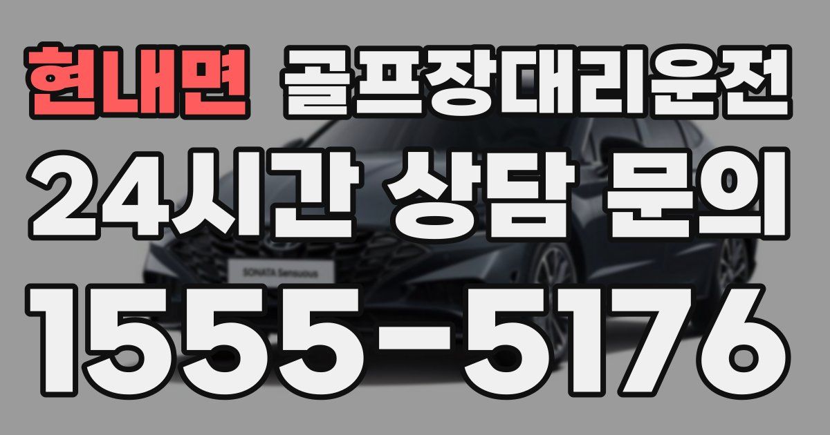 골프장대리운전 서비스
