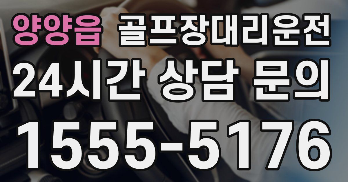 골프장대리운전 서비스