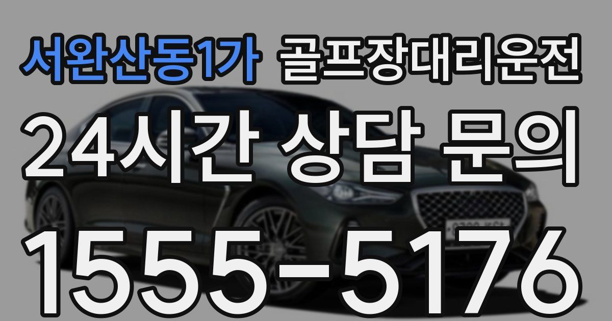 골프장대리운전 서비스