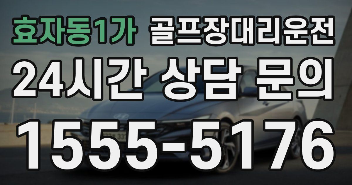 골프장대리운전 서비스