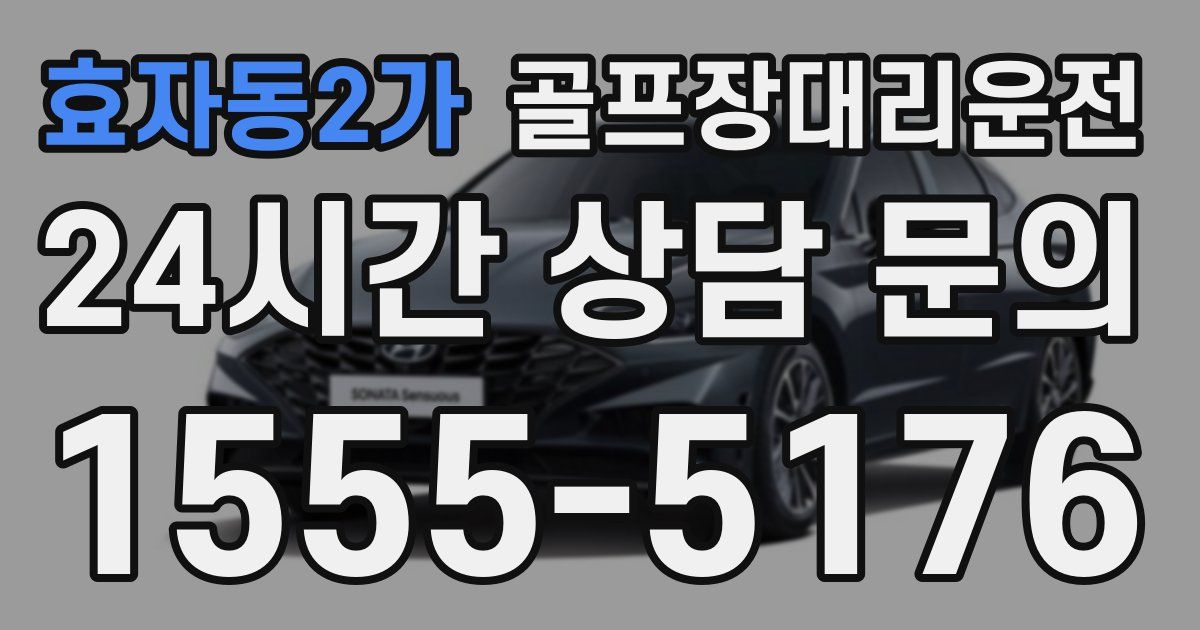 골프장대리운전 서비스