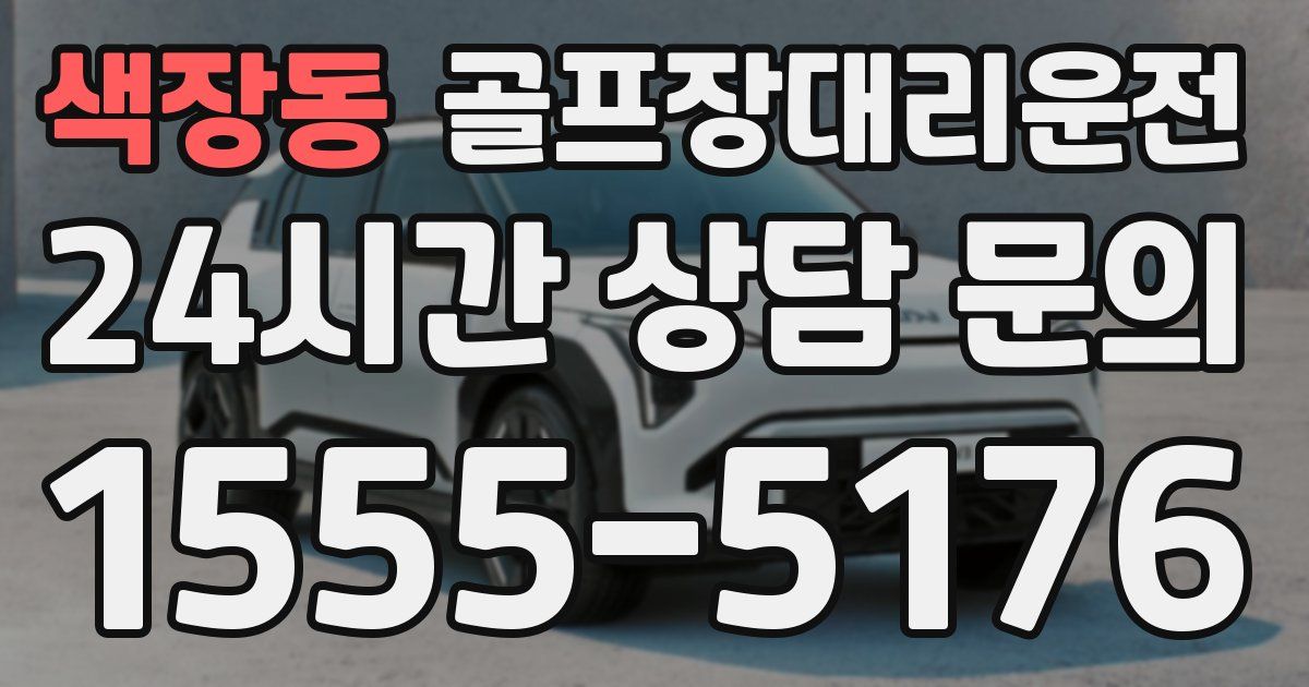 골프장대리운전 서비스