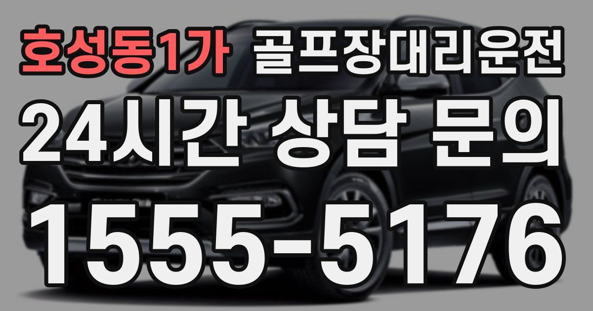 골프장대리운전 서비스