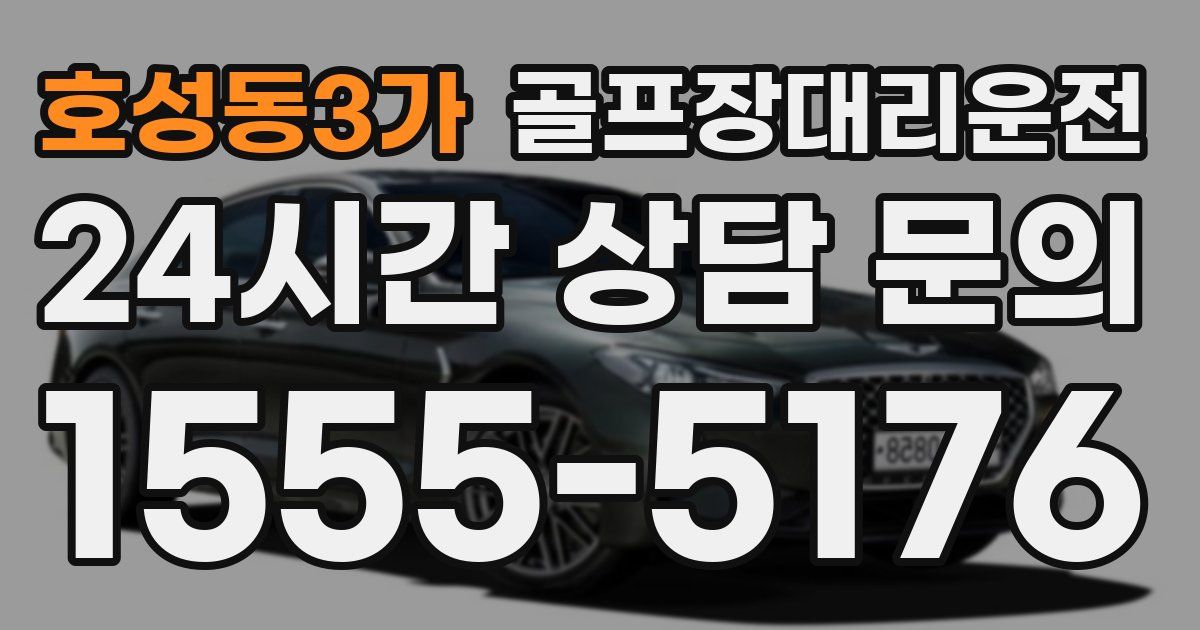 골프장대리운전 서비스