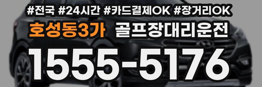 호성동3가 골프장대리운전