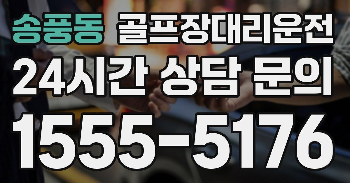 골프장대리운전 서비스