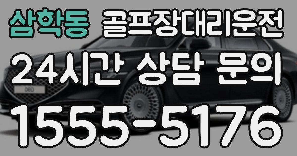 골프장대리운전 서비스