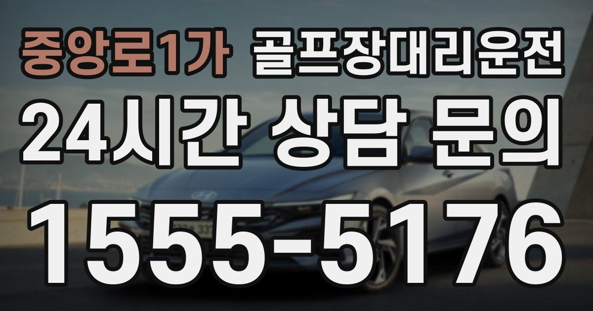 골프장대리운전 서비스