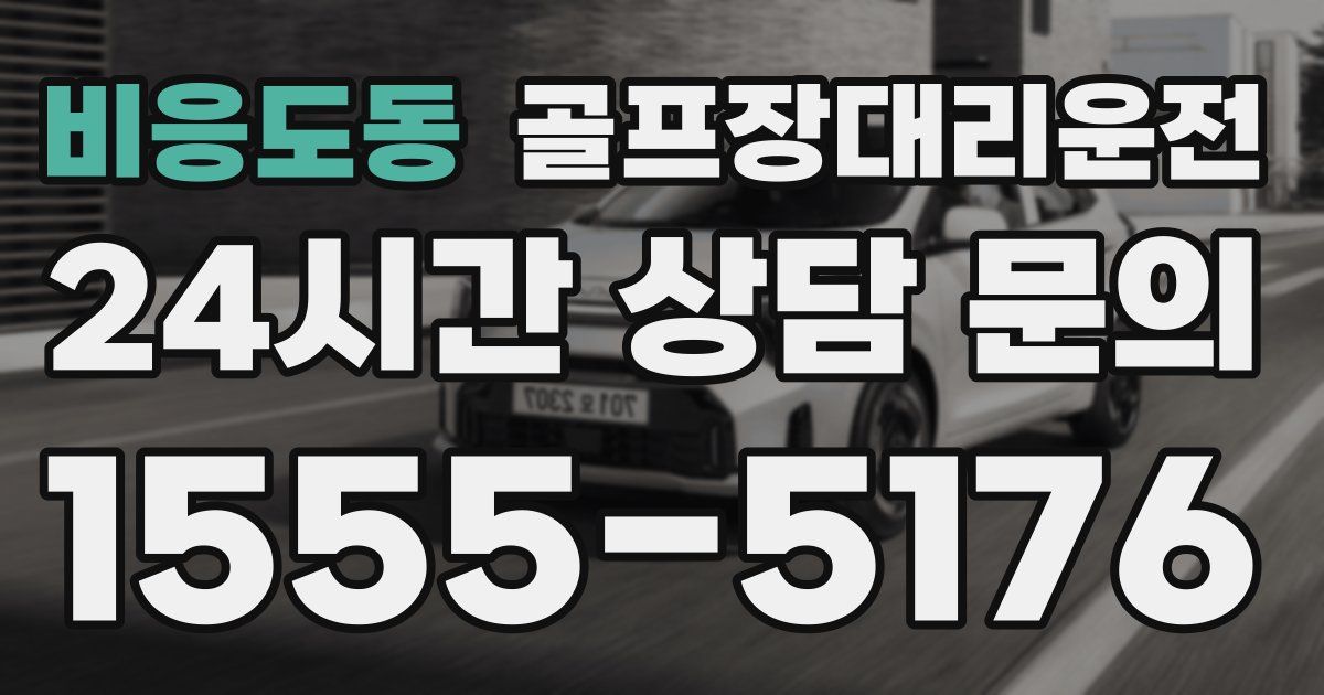 골프장대리운전 서비스