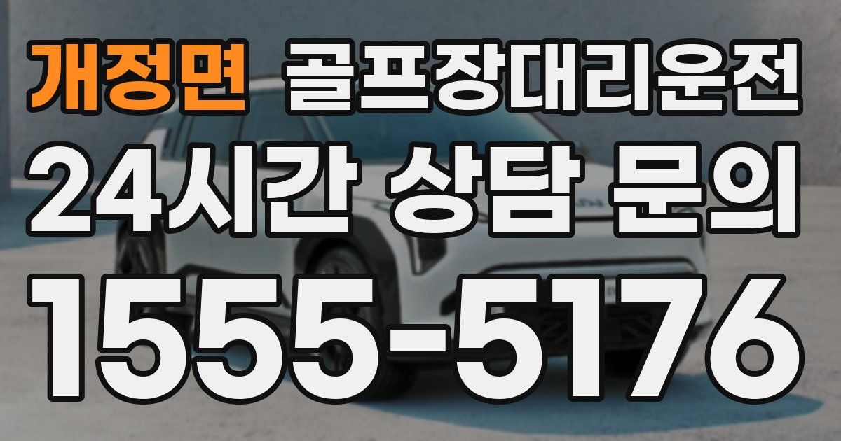 골프장대리운전 서비스