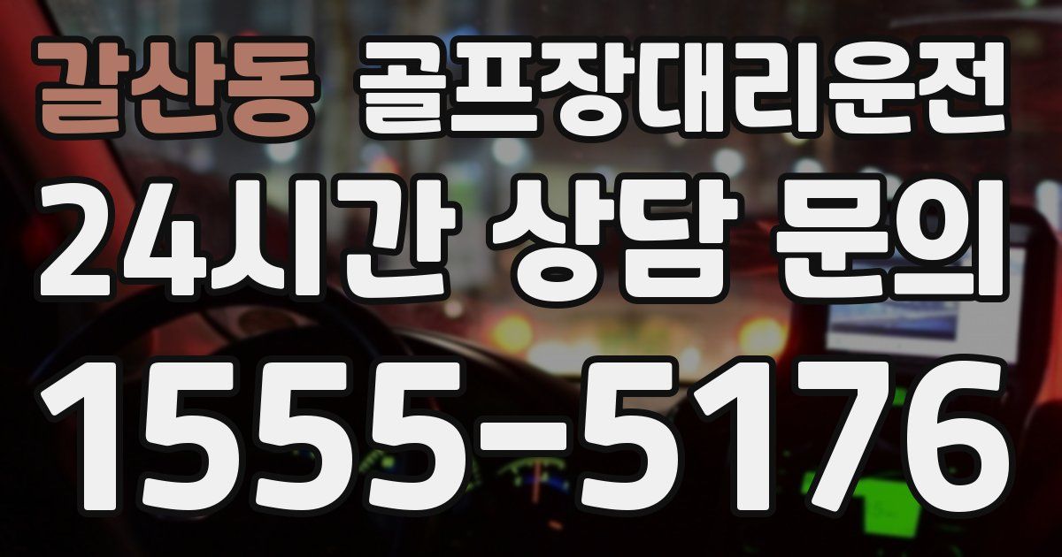 골프장대리운전 서비스