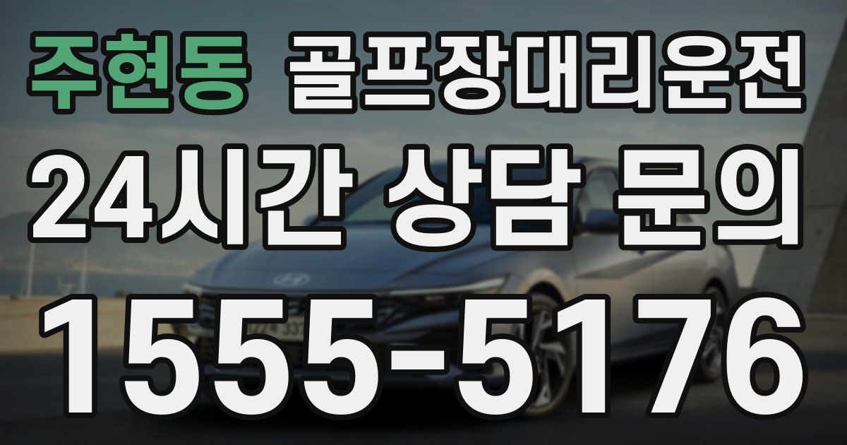 골프장대리운전 서비스