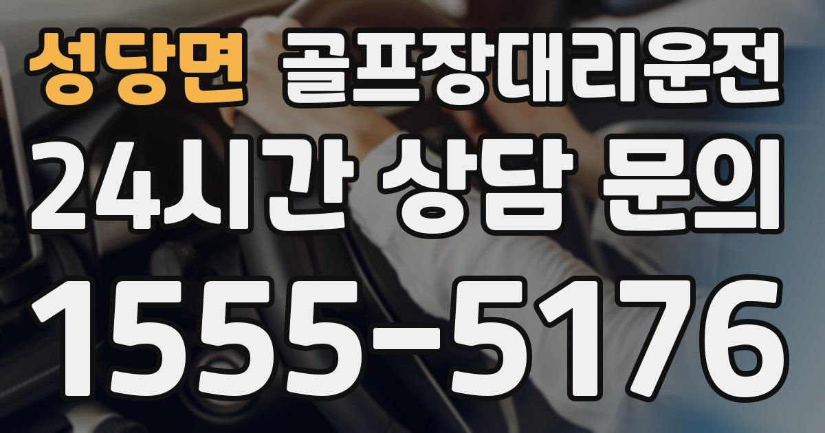 골프장대리운전 서비스