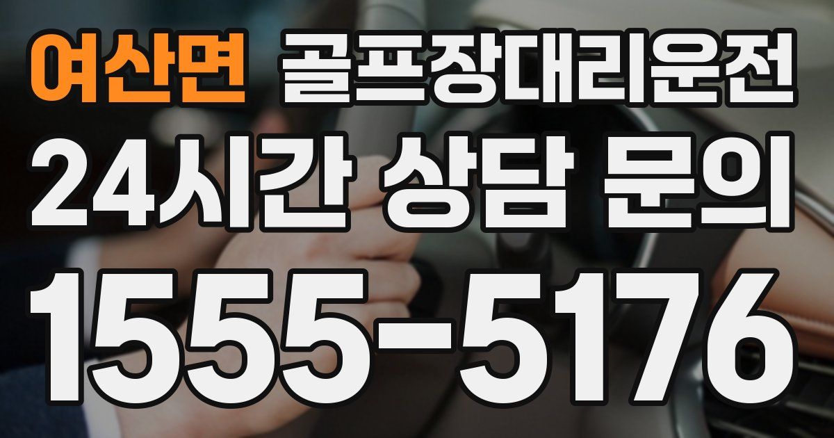 골프장대리운전 서비스