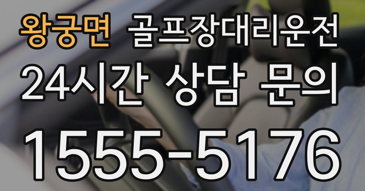 골프장대리운전 서비스