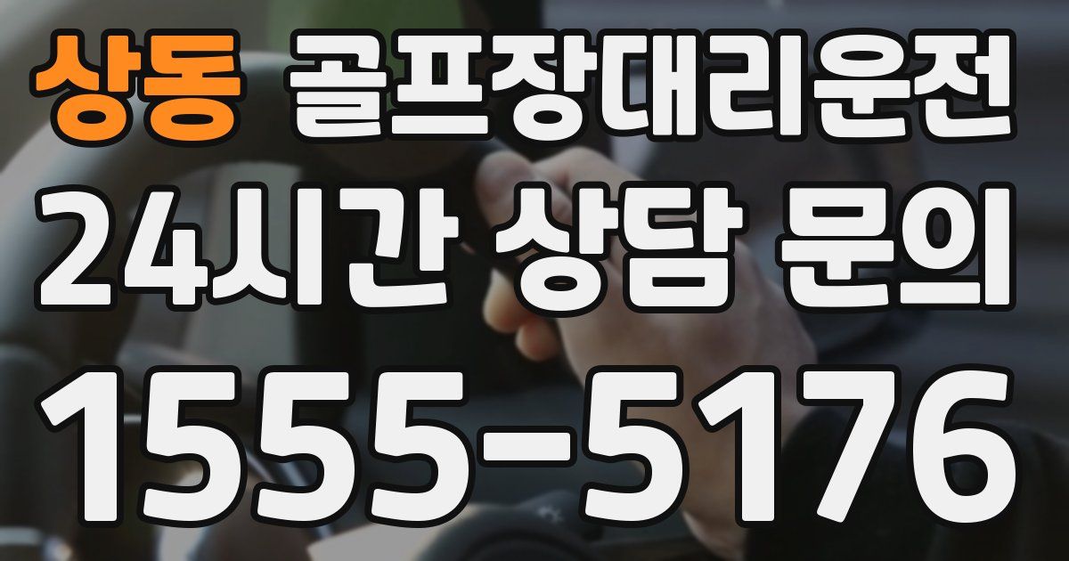 골프장대리운전 서비스