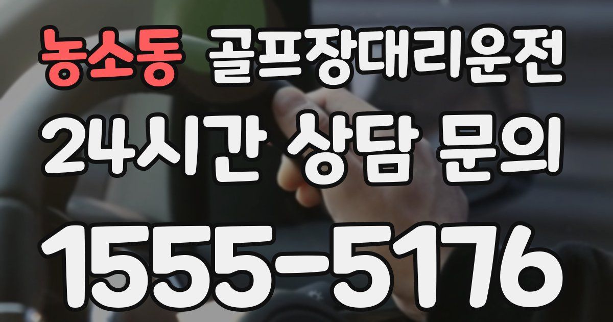 골프장대리운전 서비스