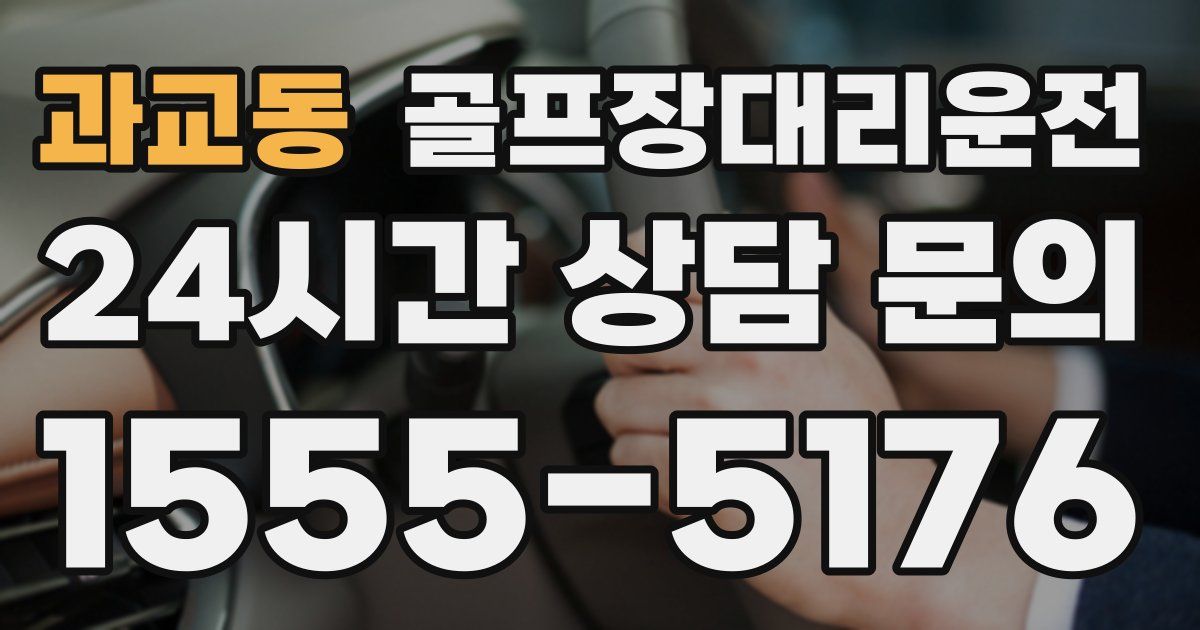 골프장대리운전 서비스