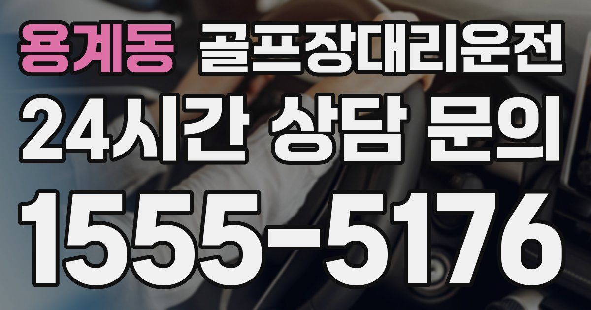 골프장대리운전 서비스