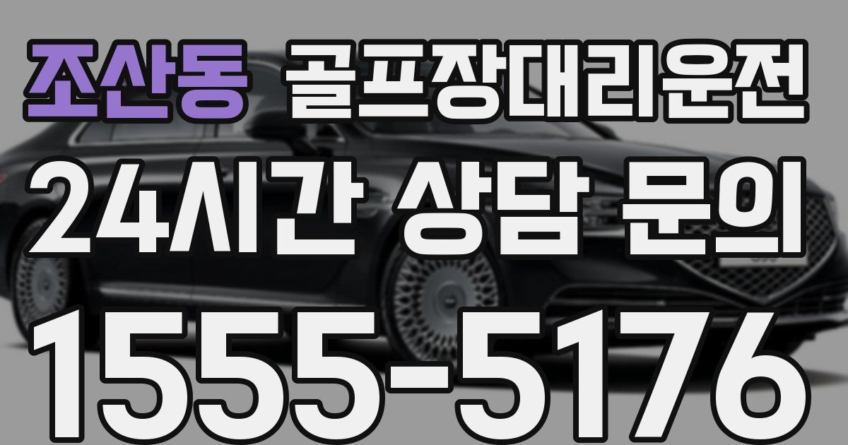 골프장대리운전 서비스