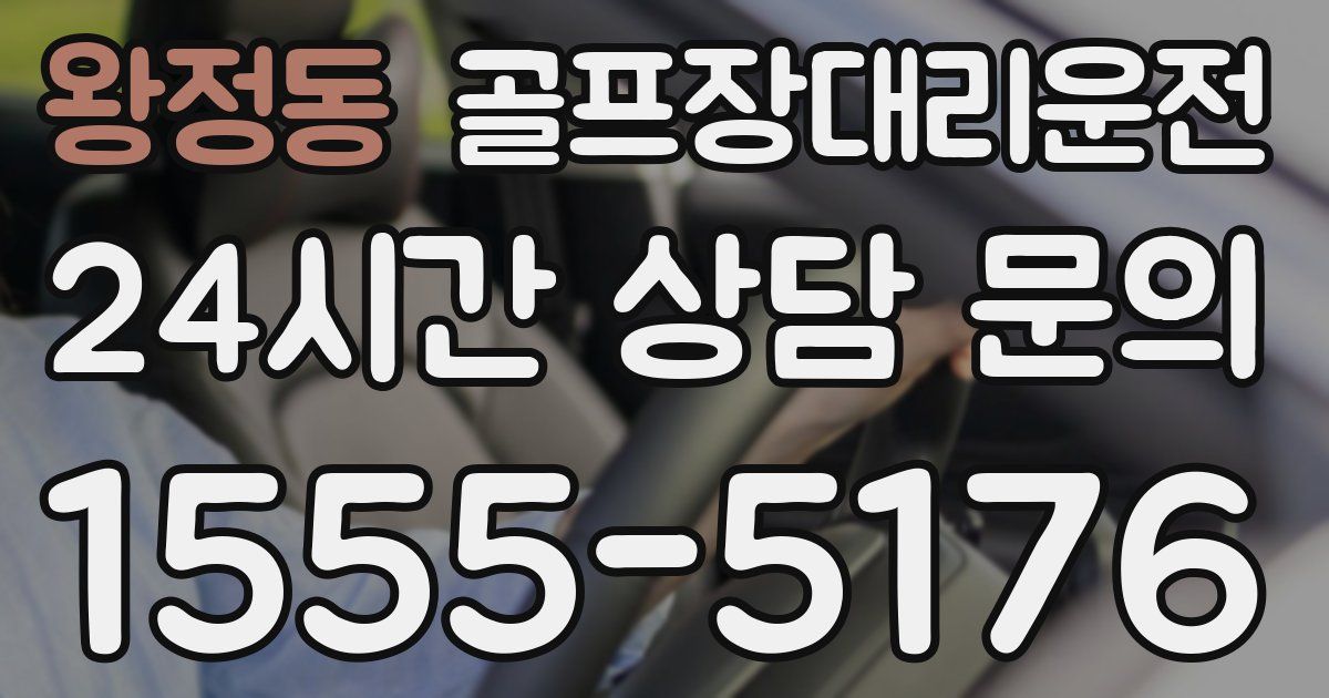 골프장대리운전 서비스