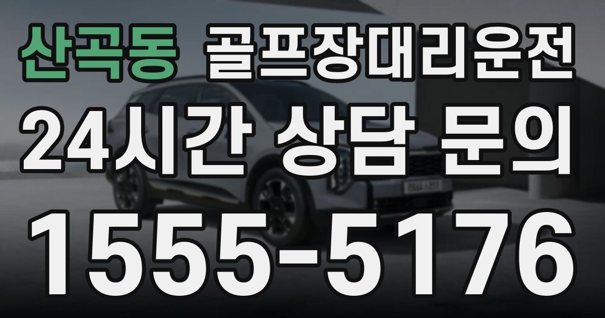 골프장대리운전 서비스