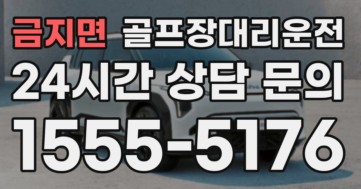 골프장대리운전 서비스
