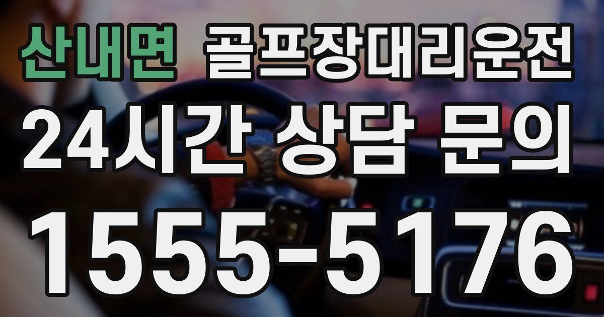 골프장대리운전 서비스