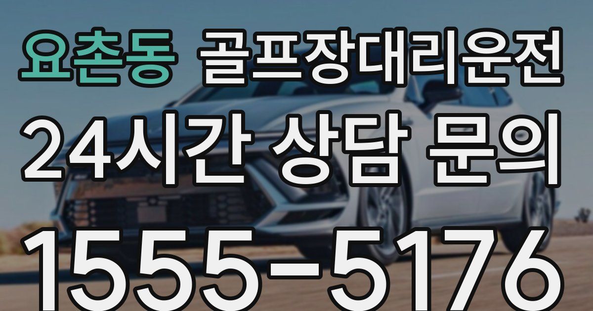 골프장대리운전 서비스