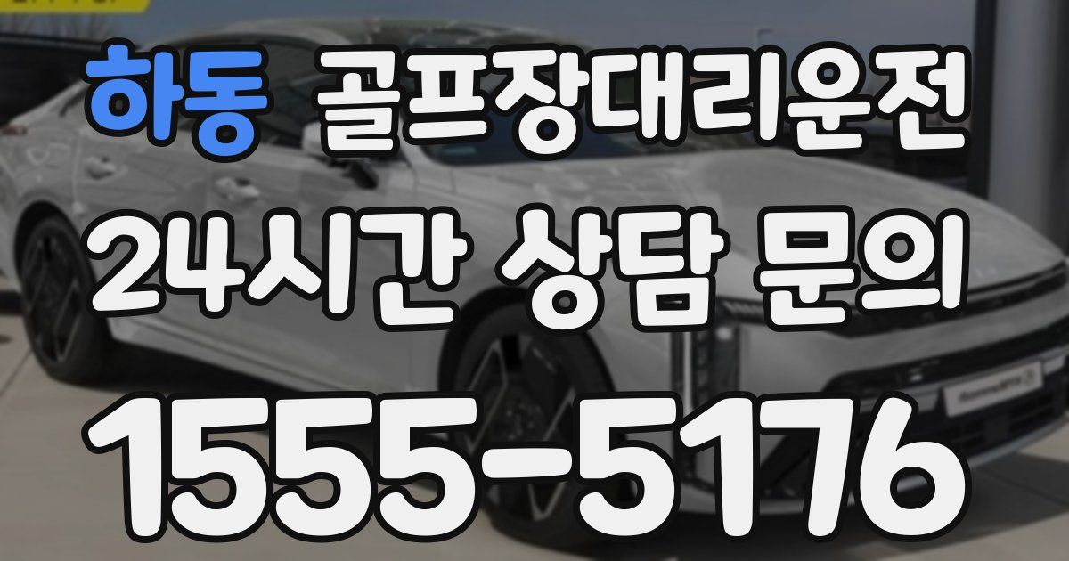 골프장대리운전 서비스