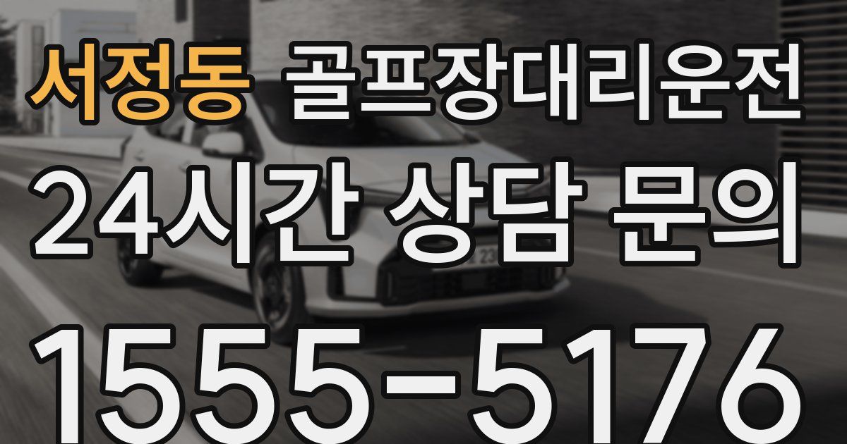 골프장대리운전 서비스