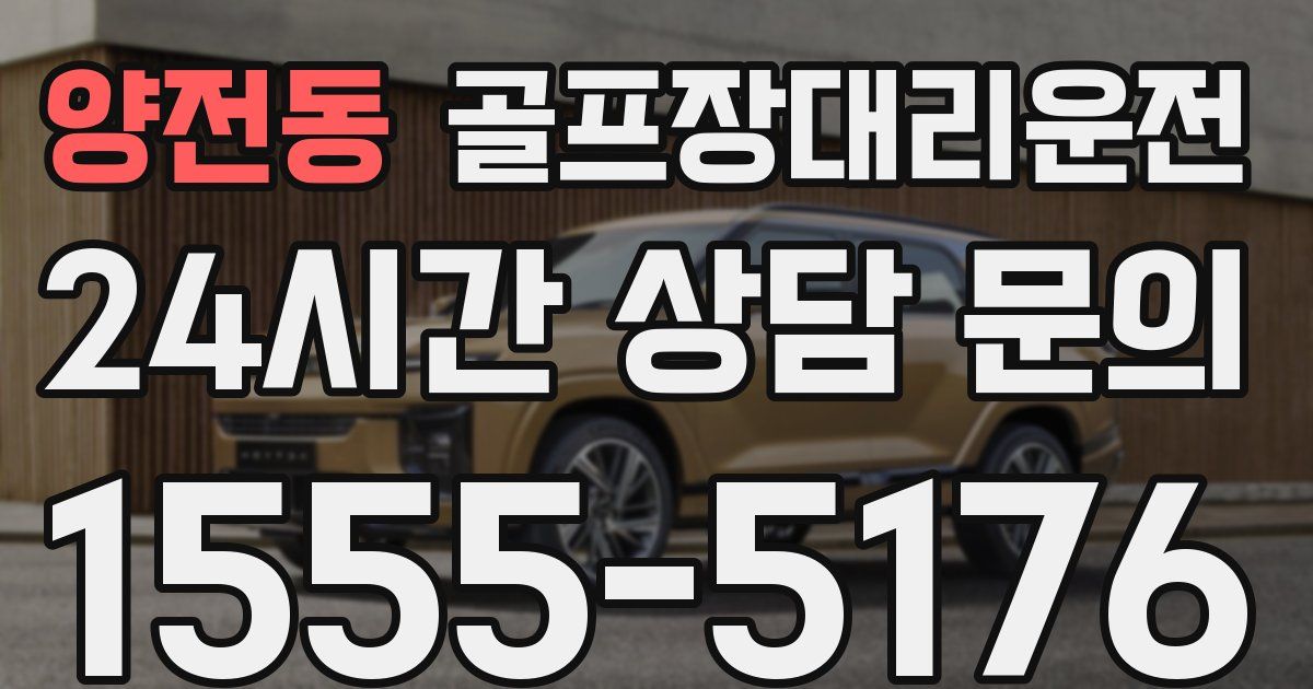 골프장대리운전 서비스
