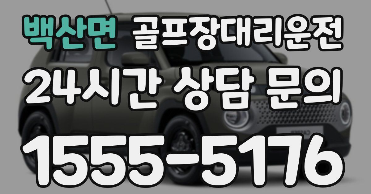 골프장대리운전 서비스