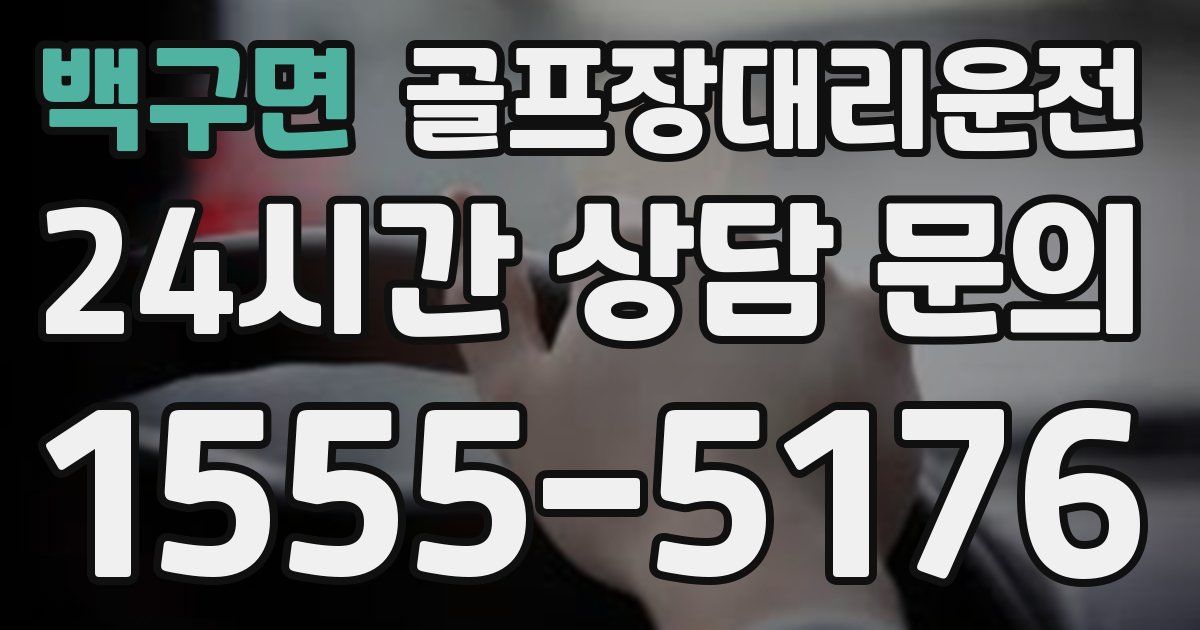 골프장대리운전 서비스