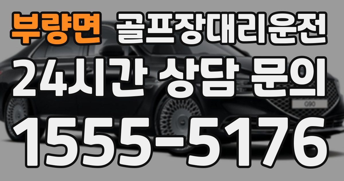 골프장대리운전 서비스