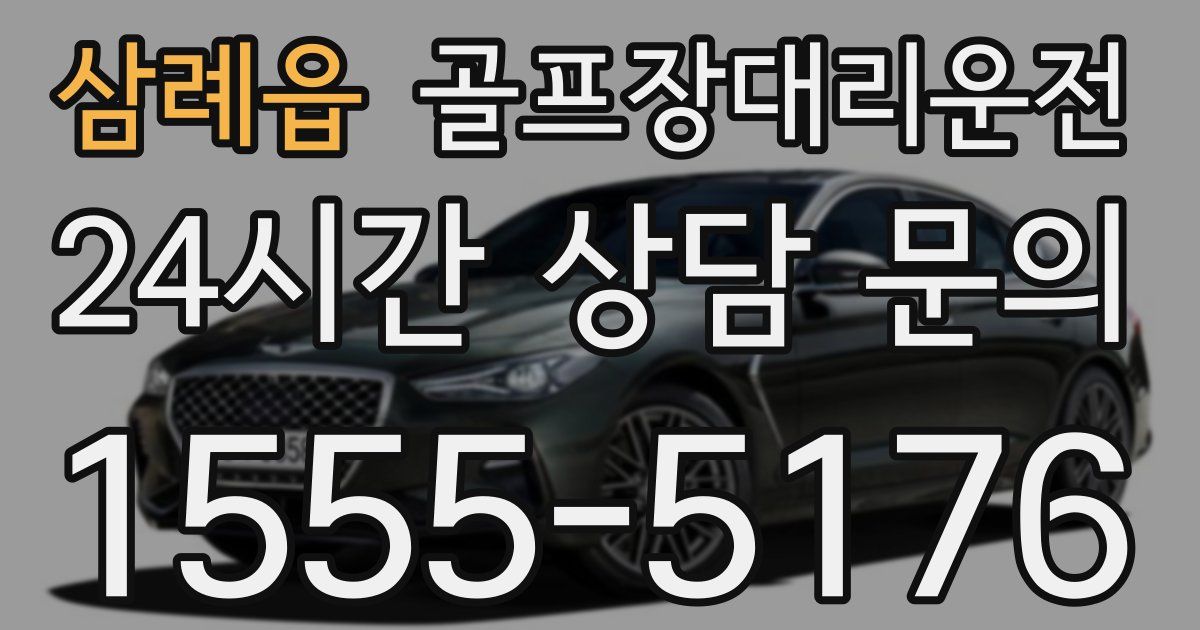 골프장대리운전 서비스
