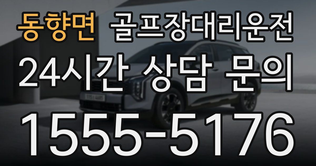 골프장대리운전 서비스