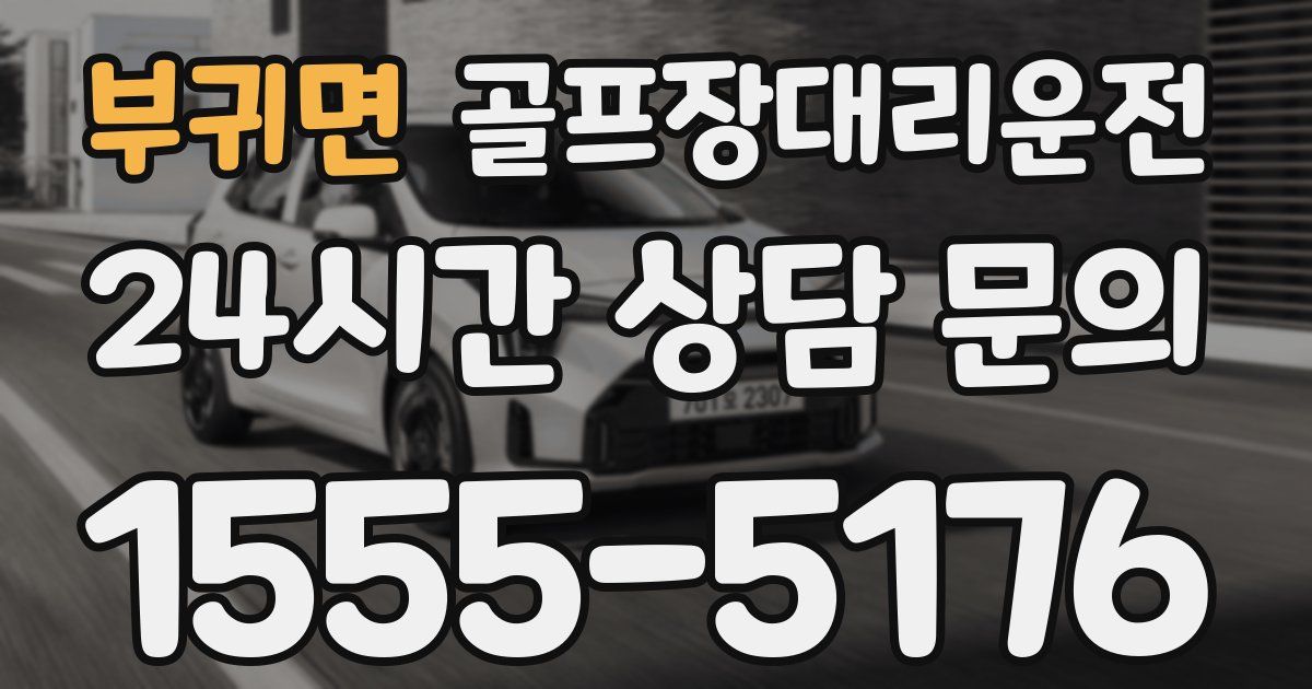 골프장대리운전 서비스