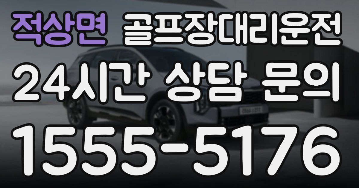골프장대리운전 서비스