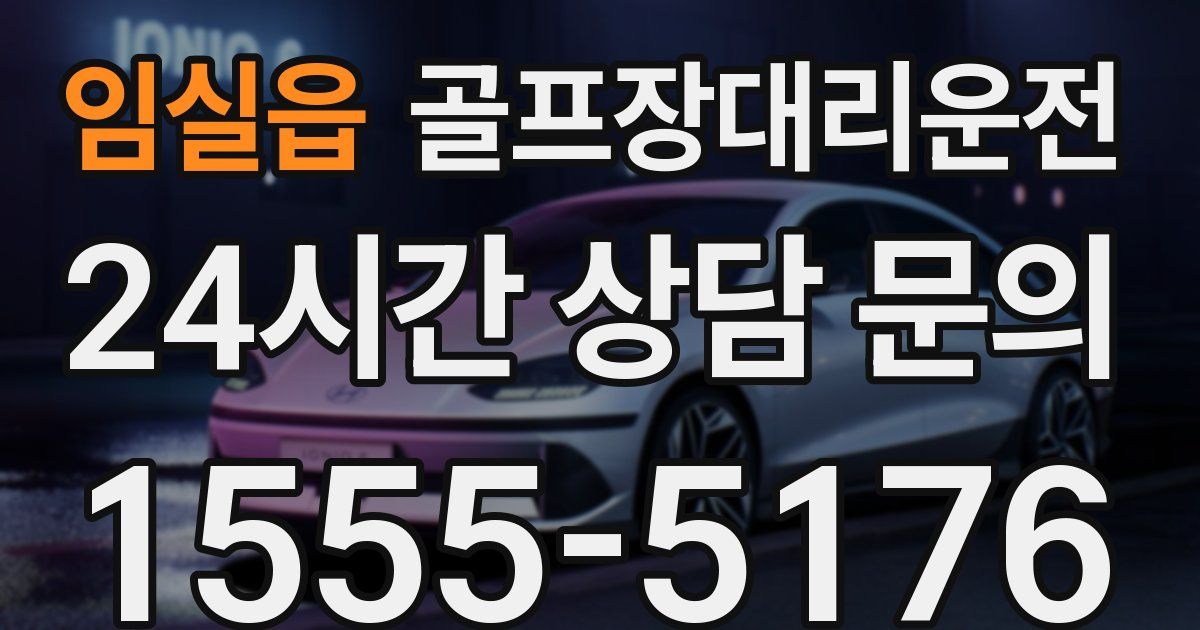 골프장대리운전 서비스